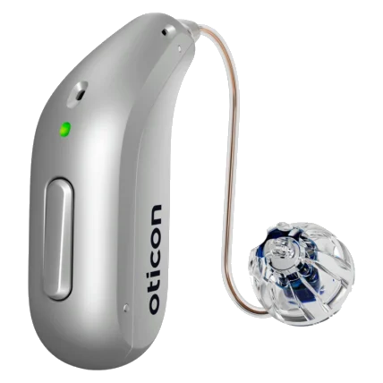 Oticon Intent in Silver Grey