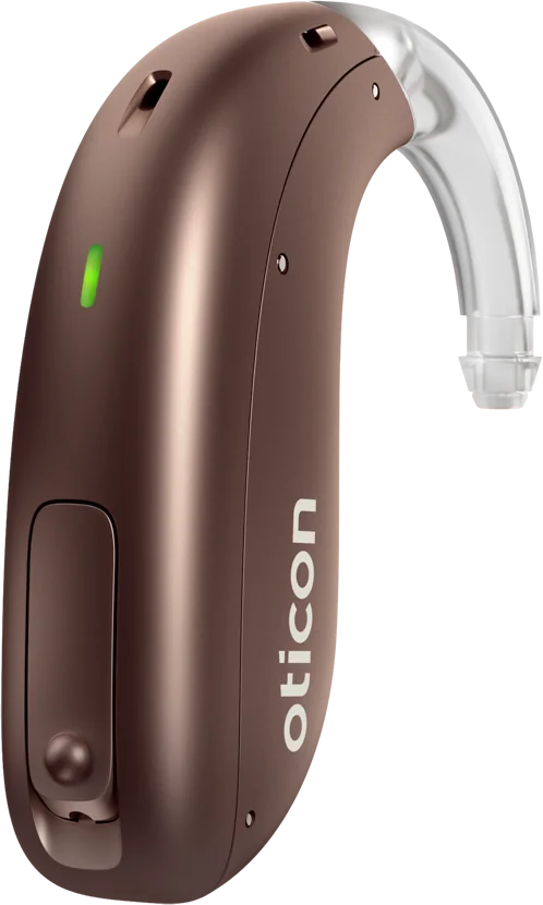 Behind the ear hearing aid (Oticon miniBTE)