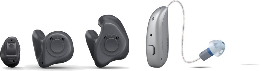 ReSound Nexia hearing aids in a range of styles and colours